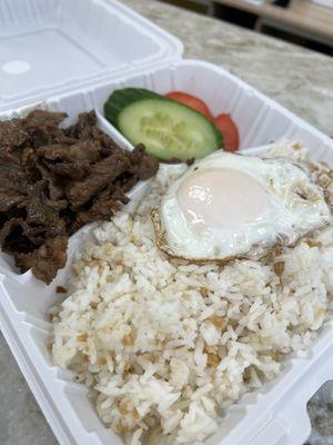 Beef tapa with garlic rice & fried egg - yummy!!!