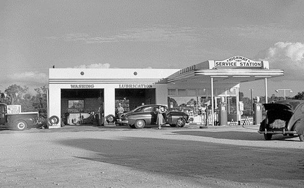 F.I. Grey Service Station, ca. 1950's.