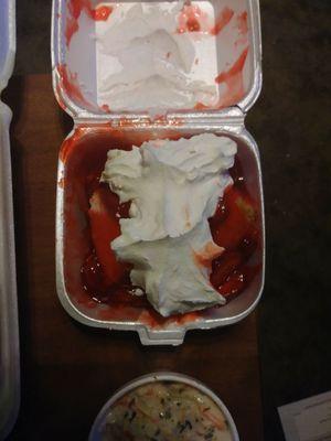 Large portion of Strawberry Shortcake