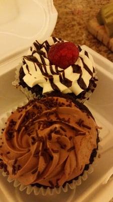 Chocolate/chocolate and chocolate raspberry. The raspberry is new to me, I'm excited to try it.