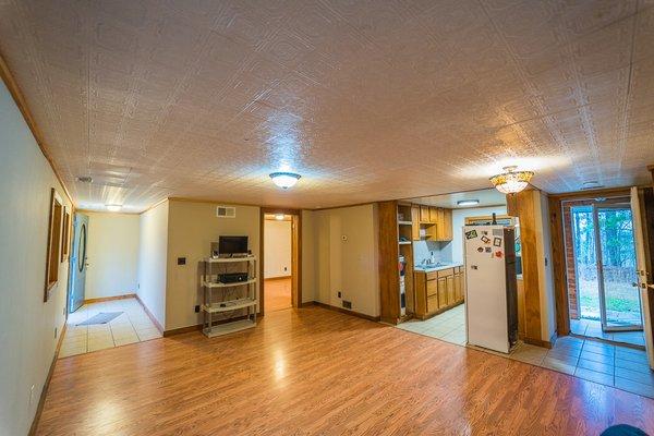 Living area at His Place Arkansas mountain top cottage