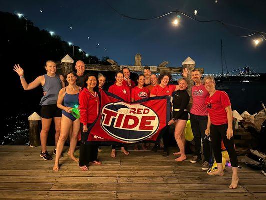 Night swimming on the Hudson River!