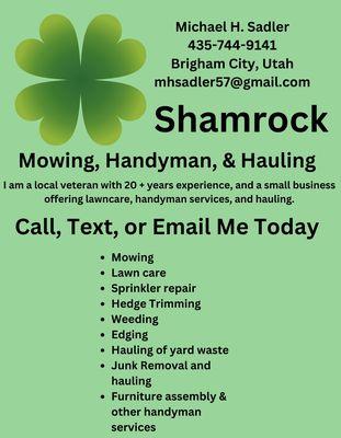 Shamrock Mowing, Handyman & Hauling