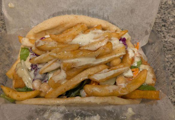 Shrimp on Pita