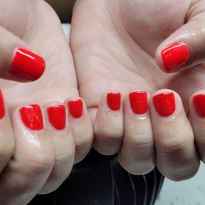 GEL MANICURE FERRARI RED