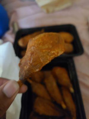 What the heck is this you wonder? A waste of money. These are not the "wings" we ordered. These are pigeon wings. $40 wasted