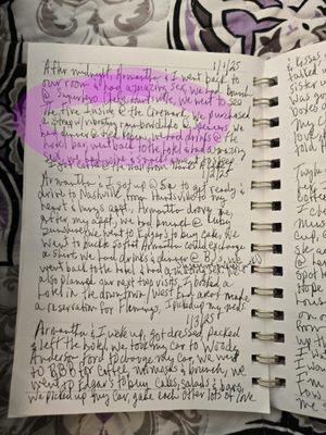 Lyndia asked me to be the one to show this to you. This happened on the night of our 5th wedding anniversary. I was home alone watching the