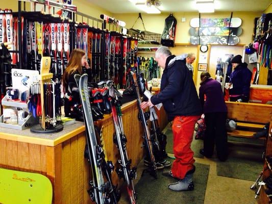 Picking up our skis