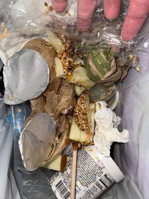 Apple thrown away