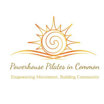 Our logo represents the essence of Powerhouse Pilates in Common, featuring the tagline "Empowering Movement, Building Community."