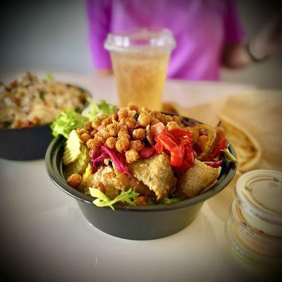 Lamb and beef gyro bowl. 4.5 out of 5.