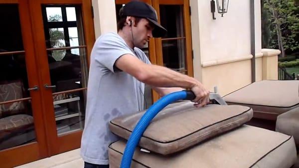 Let us spruce up your outdoor furniture as well as your indoor furniture.