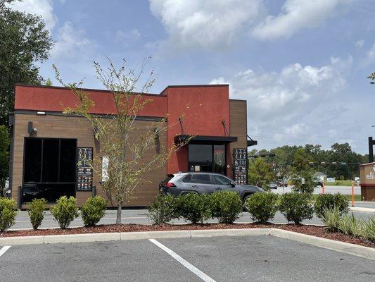 View of drive thru.