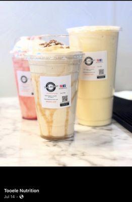 Different shakes and protein shakes