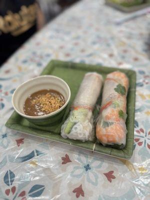 Shrimp & pork spring rolls