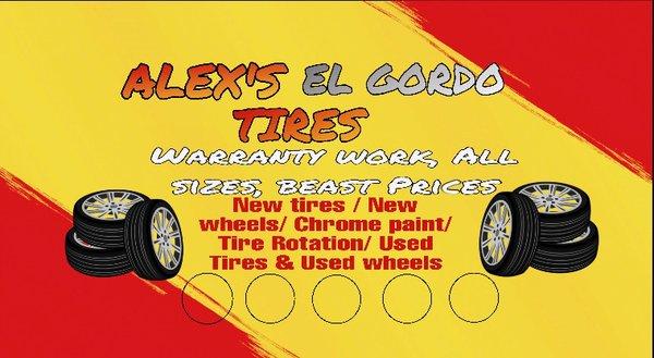 Make sure to come pick up a business card. For every 5th service you'll get a FREE tire patch on the 6th trip.