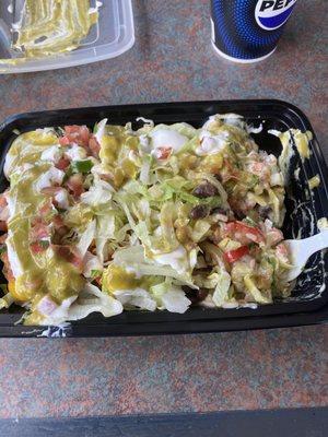 Carnitas Bowl with Salsa Verde and Sour Cream