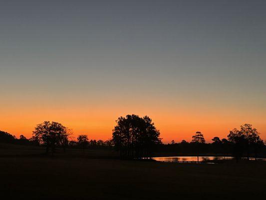 Sunrise across the gun range