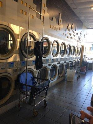 .25 for 10 minutes of drying. The lady here is very helpful and this place is far cleaner than others I've been to.