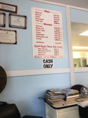 Updated prices