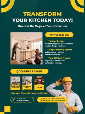 QZ Cabinets and Stone