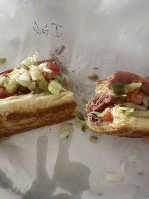 Italian sub was very tasty with a good amount of meat on a delicious bun! Only thing I would ask for is more lettuce. 9/10