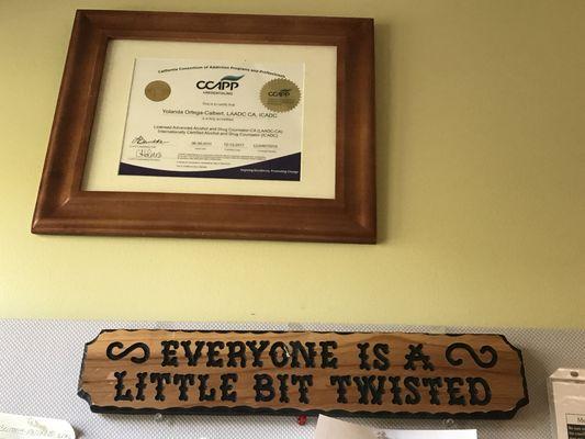 Yolanda Ortega-Calbert SAP, LADC, CADCII