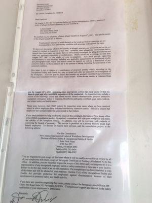 I had to call OSHA on them