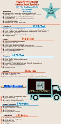 Courtney Cleans It All