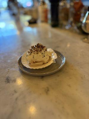 Scallop crudo was creative and elegant, although it looks small for the $14 price.