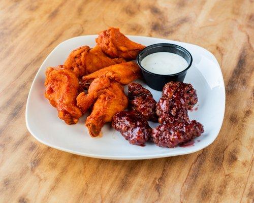 COME JOIN US FOR 75¢ WINGS, DINE - IN ONLY WITH BEVG. PURCHASE
ANY WINGS, ANY FLAVOR, ANY WEDNESDAY