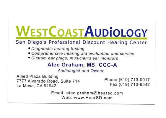 West Coast Audiology