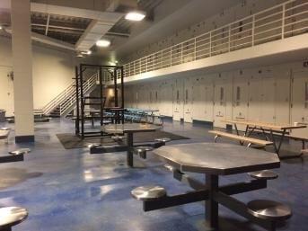 Early morning before the other customers (inmates) woke up.