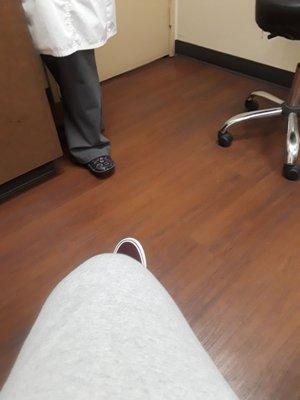 And she wears nice shoes to