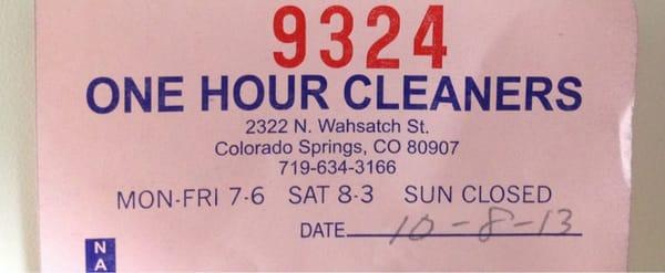One Hour Cleaners