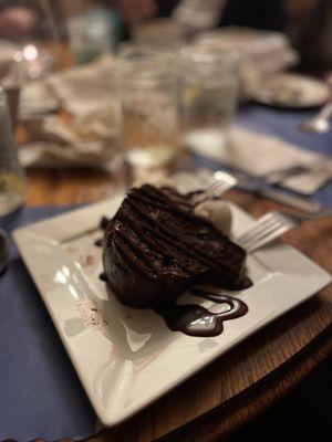 Yummy chocolate peanut butter cake