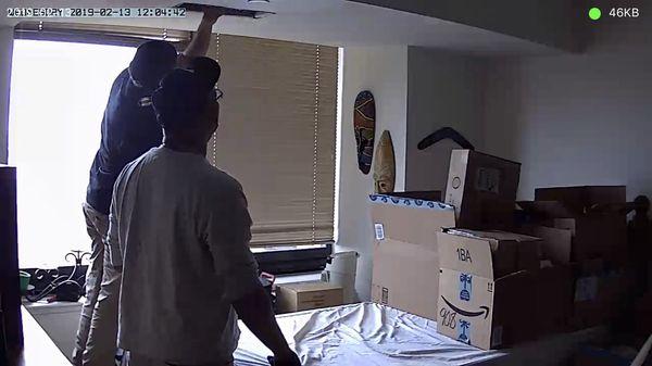 In case you thought I was making this up. Oh, that's my ladder and flashlight they're using too!