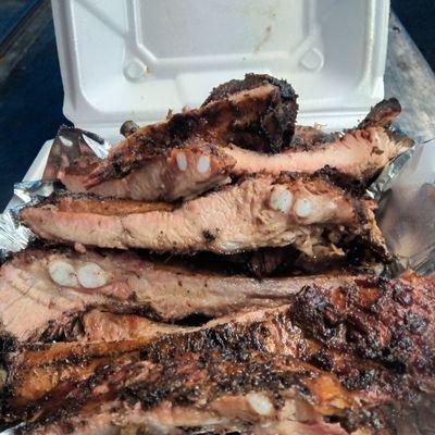 Whole Smoke Rack $19.99 Sauce on meat or on the side!