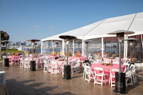 Sangeet - outside tables