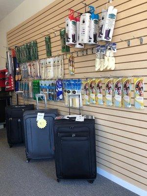 Inside Of Shop. A variety of products and merchandise that is available