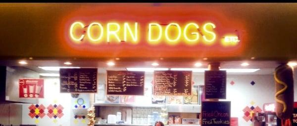 Corn dogs
Cheese on a Stick
Nachos
Funnel cakes
Fried ice Cream
Fried snickers