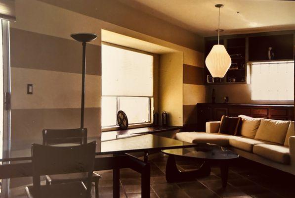 Modern living room we designed & painted in Redondo Beach