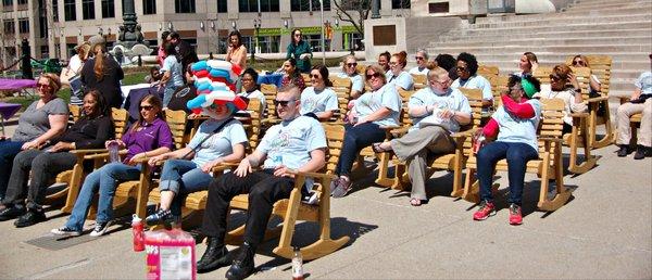 Legacy House's Rocc-A-Thon on Monument Circle