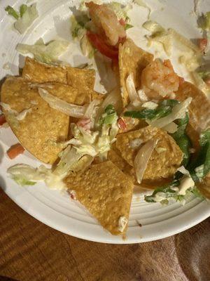 Shrimp nachos