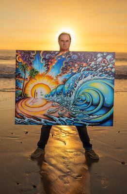 SURFER'S JOURNEY is a fan favorite of Drew Brophy's artwork