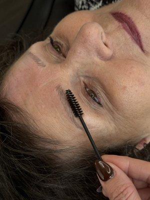 healed microblading one session