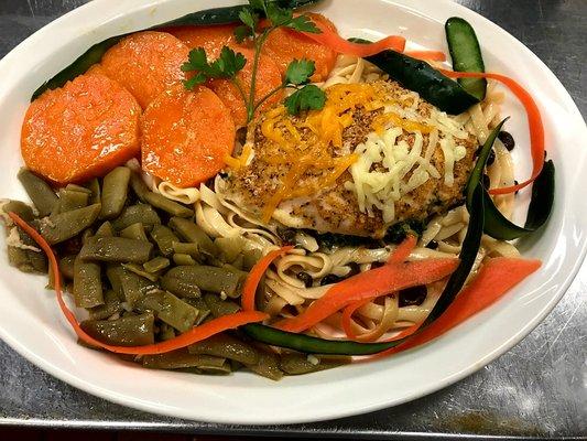 Today's Special! Stuffed Florentine chicken breast!