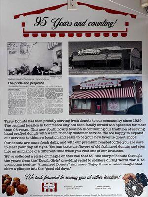 Tasty Donut opened in Commerce City in 1929.