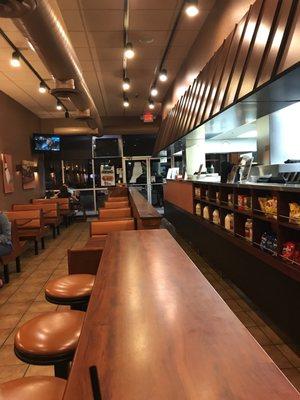 Seating area and line