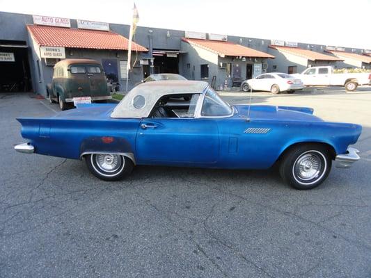 1957 Thunderbird came in for glass estimate and I loved the car so much customer sold me the car before I did the glass work.
